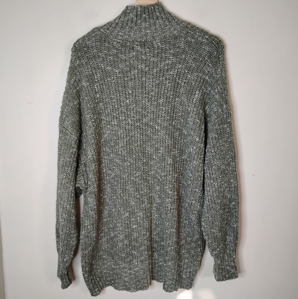 OFFLINE by Aerie Chillside 1/4 Zip Sweater Oversized Chunky 100% Cotton Size M - Picture 5 of 9